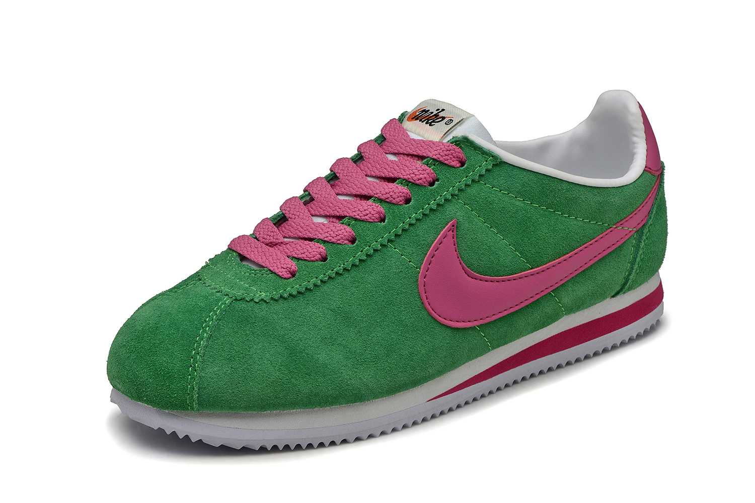 Nike Cortez Fur femme nike cortez discount green pink bateau authentique chute
